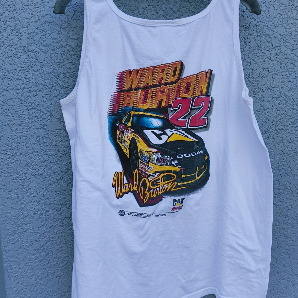 Vintage 2003 -Unisex tank top XL NASCAR Ward Burton Dodge Caterpillar CAT